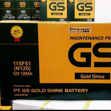 Aki Fuso/ GS N120 Gold Shine/ 12V120AH/ Aki Kapal Truk Genset
