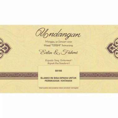Undangan Blangko Erba 88166