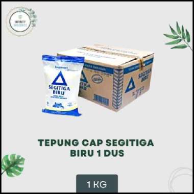 GROSIR TEPUNG TERIGU CAP SEGITIGA BIRU 1 KG PAKET 1 DUS MURAH !!