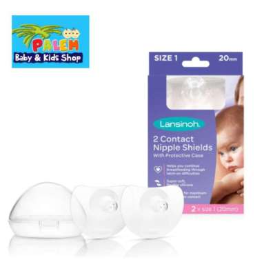Penyambung puting menyusui Lansinoh Contact Nipple Shields 2 x 20 mm 0765