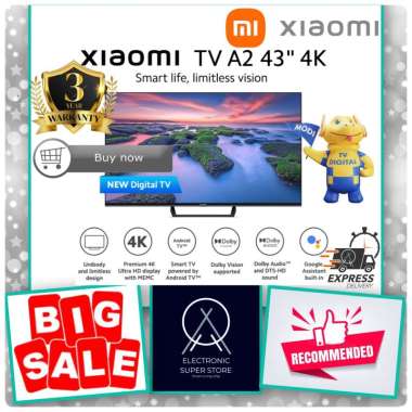 XIAOMI LED TV 43INCH A2 ANDROID 11 SMART TV FHD HDR GOOGLEASSISTANT TV