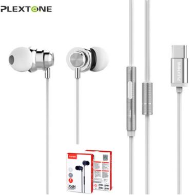 PLEXTONE X56M Waterproof Wired Headset with Mic [Type-C] Silver