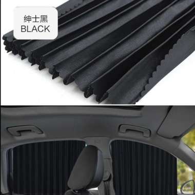 Tirai Gorden Mobil Sigra Calya LUXURY Pelindung Panas Magnet Kaca Hitam/Black