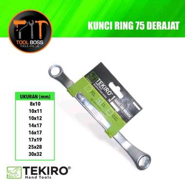 KUNCI RING 75 DEGREE PANEL - KUNCI RING TEKIRO 16x17 MM