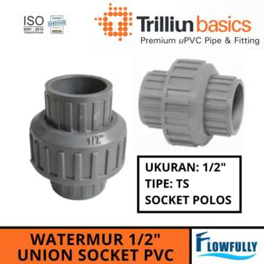WATERMUR TS 1/2 INCH TRILLIUN WATERMOOR AW UNION SOCKET 0.5" DIM POLOS