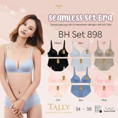 Seamles Bra Set Tally Exclusive Tanpa Kawat - BH Set Tally 898 36
