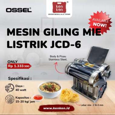 OSSEL Mesin Gilingan Mie Giling Mie Listrik Ossel Full Stainless Penggiling Mie Listrik Ossel JCD 6
