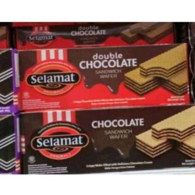 Biskuit Selamat Wafer 145 gr Double Coklat