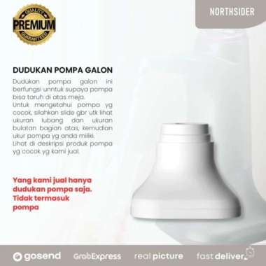 Portable Base Stand Dudukan Pompa Galon Elektrik untuk Meja - Lemari Putih