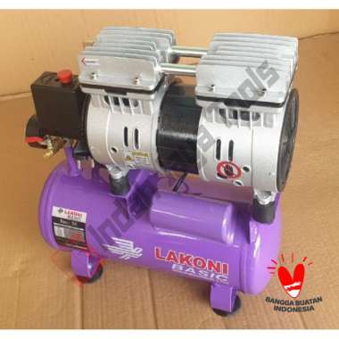 LAKONI BASIC 9S Kompresor Angin SILENT 3/4 HP 8 Liter Oilless Oiless