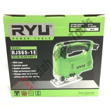 RYU RJS65-1E Mesin Jigsaw LASER Quick Change Jig saw Gergaji Kayu