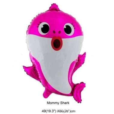 Ulang tahun / Ultah / Birthday Decoration Baby Shark Balon pink