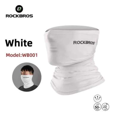 Balaclava Masker Motor Sepeda Rockbros Buff Masker Original White