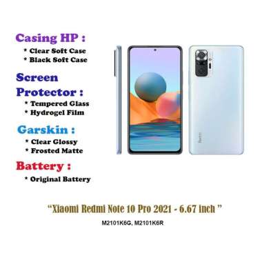 Xiaomi Redmi Note 10 Pro 2021 - 6.67 inch - Case - Screen Protector - Battery - Dll Army Case
