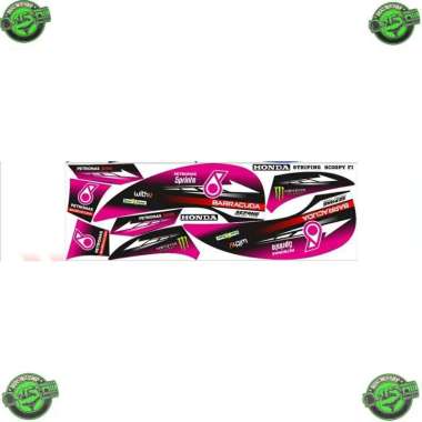 DECAL DEKAL STIKER STRIPING LIST BODY MOTOR SCOOPY FI/STICKER VARIASI SCOOPY FI 1 Pink