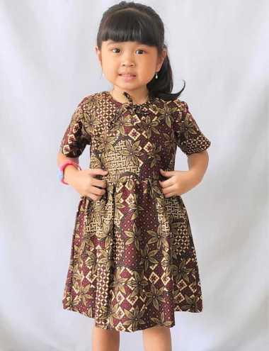 Krisna Batik Minidress Anak Marcia Katun Adem S