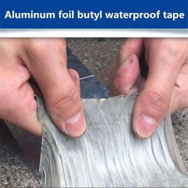 Lakban Aluminium Foil Butyl retak dinding lubang pipa bocor semen bes