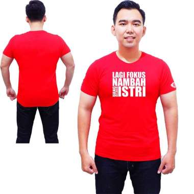 Kaos Kata Lucu Lagi Fokus Nambah Istri L