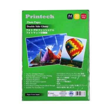 Printech Double Side Glossy Photo Paper [A4/ 260g/ 02013] Putih