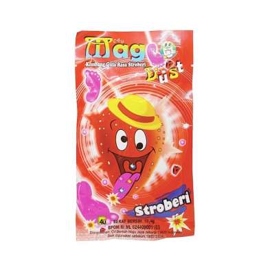 Magic Dust - Lollipop Popping Candy - 1 Sachet STROBERI