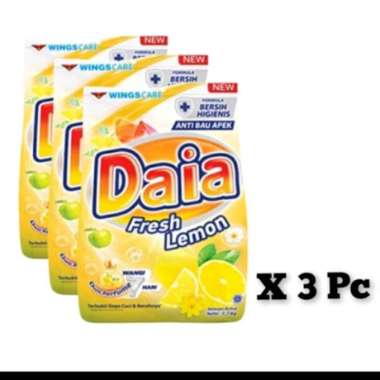 Promo Harga Daia Deterjen Bubuk Ekstrak Lemon 1800 gr - Blibli