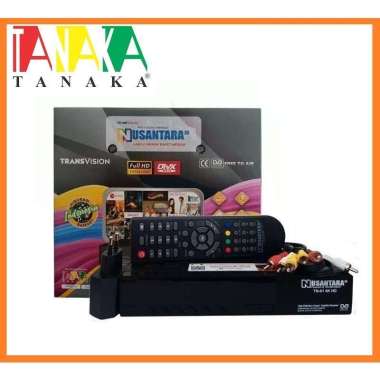 TANAKA Receiver Parabola TN-01 4K HD Transvision Nusantara Blackberry-hitam