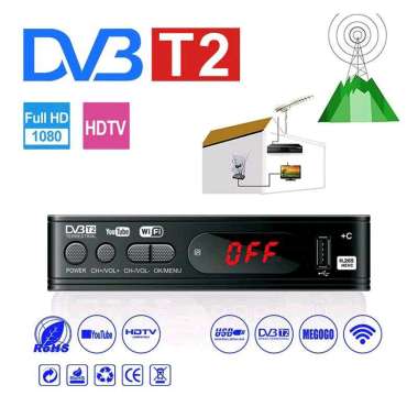 Digital Satellite TV Tuner Box Receiver Youtube H.265 1080P DVB-T2