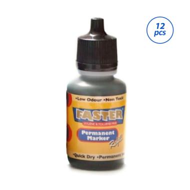 Faster P70 Permanent Marker Refill Ink  [12 Botol] HITAM