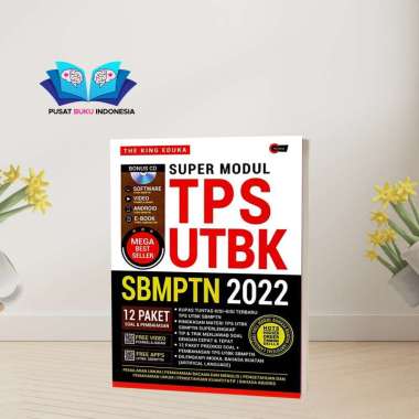 BUKU BIMBINGAN SOAL TES UTBK SBMPTN SUPER MODUL TPS UTBK SBMPTN 2022 BONUS CD