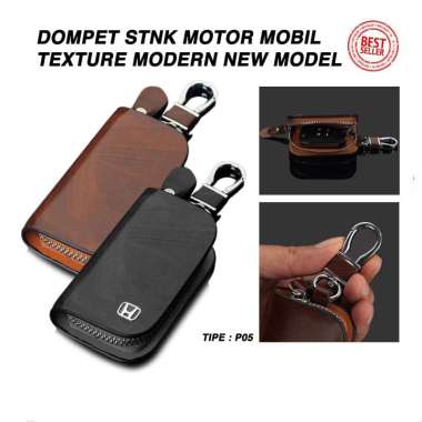 Dompet STNK Motor Mobil Kulit Kayu Wood Gantungan Kunci Toyota Honda Toyota ABu