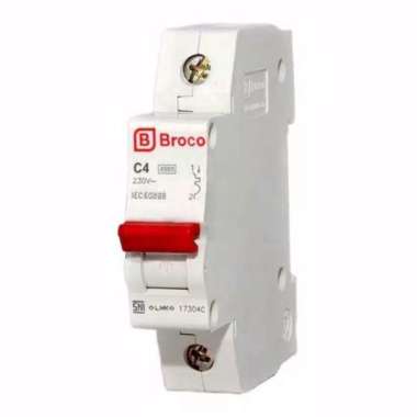 BROCO MCB 1 Phase 4A 17304C / MCB BROCO 4ampere 1 phase