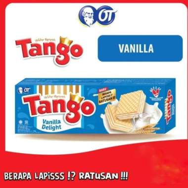 Promo Harga Tango Wafer Vanilla Milk 163 gr - Blibli
