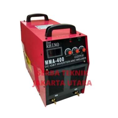 MESIN LAS INVERTER 400 A RHINO LAS MMA 400 IGBT 3 PHASE DENGAN BUBLEWRA