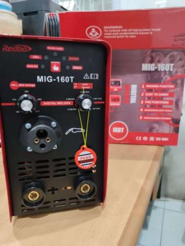 MESIN LAS MIG 160T REDBO TRAVO LAS CO FLUX CORE GASLESS DenganBubleWrap