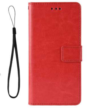 Leather Case Samsung Galaxy A51 Samsung A 51 Flip Cover - Samsung Galaxy A51 RED