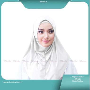 Hijab Instan Short Syria Fashion Kerudung Jilbab Sport Pendek Anti Gerah Nyaman Dipakai rs.co putih
