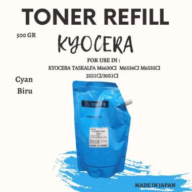 Toner Refill Kyocera Taskalfa 2551Ci/3051ci CYAN BIRU
