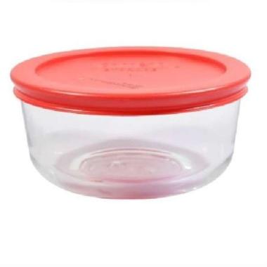 Ace - Pyrex 473 Ml Simply Store Wadah Makanan Bundar - Merah