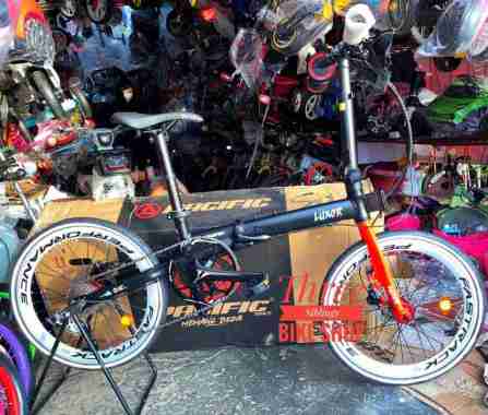 SEPEDA LIPAT PACIFIC LUXOR ALLOY 9 SPEED REM HYDRAULIC 20 INCH