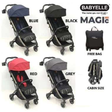 stroller NEW BABYELLE S-629 MAGIC melipat otomatis blue