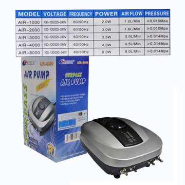 RESUN Aquarium (09405) Pompa Udara Aquarium Aerator RESUN AIR-8000 Sale