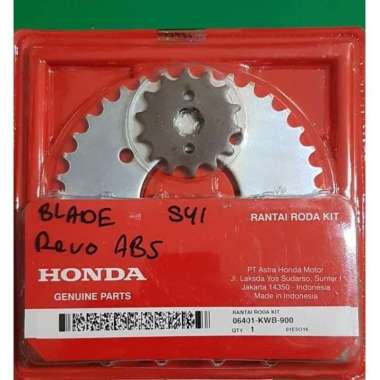 Girset Honda Blade Absolute Revo Ori (Gear set depan belakang rantai)