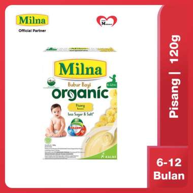Promo Harga MILNA Bubur Bayi Organic Pisang 120 gr - Blibli