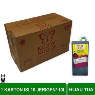 Koepoe Koepoe Pewarna Makanan Hijau Tua 1 Karton isi 10 Liter