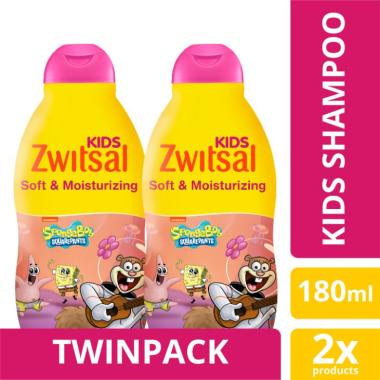 Zwitsal Pink Soft & Moisturizing Kids Shampoo [180 mL/ Twinpack]