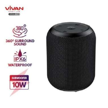 BLUETOOTH SPEAKER VIVAN VS12 IPX6 WATERPROOF Hitam