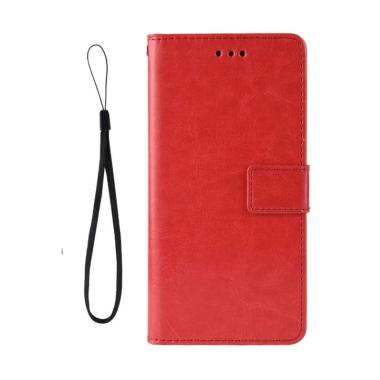 Leather Case Wallet APPLE IPHONE 7 IPHONE7 Flip Cover - Apple iPhone 7 RED