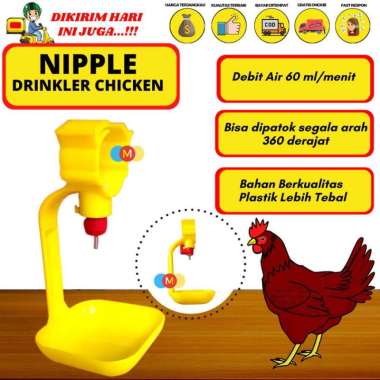 Nipple Nipel Neple Drinker - Tempat Minum Ayam Broiler Ternak Unggas