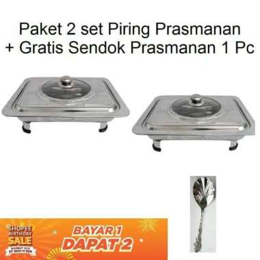 Panci prasmanan isi 2 bonus 1 sndok sayur
