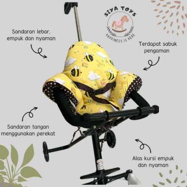 [TERMURAH BAMS] ALAS STROLLER MIKROTRIKE BENTUK SEGITIGA ALAS DUDUK STROLLER TRIKE MURAH DAN NYAMAN 